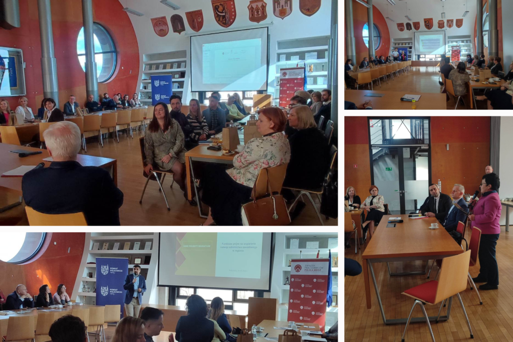 Spotkanie ze szkołami branżowymi powiatu polkowickiego w zakresie organizacji praktyk dla pracowników młodocianych.