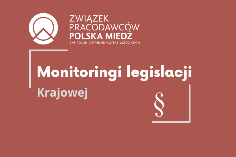 Monitoring Legislacji Krajowej 8-14.04.2024 r.