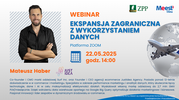 Bezpłatny Webinar ZPP: Ekspansja zagraniczna z wykorzystaniem danych.