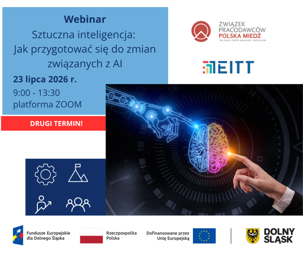 Sztuczna inteligencja: Jak przygotować się do zmian związanych z AI (2 edycja), 23.07.2026 g. 9:00 – Webinar – Projekt FEDS